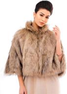 🐱 catery faux fur shawls: essential bridal wedding wrap and stole scarves for women's accessories logo