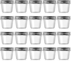 img 4 attached to 📦 10 New Uses for novelinks 4 Ounce Clear Plastic Jars with Lids - Versatile & Refillable Containers for Kitchen and Household Storage - BPA Free (20 Pack)