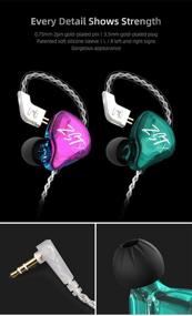 img 1 attached to Earphone Headphone Ergonomic Detachable Audiophile