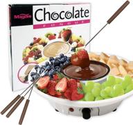 chocolate fondue maker electric stainless logo
