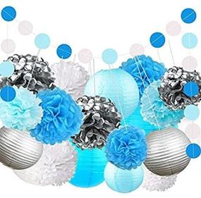 img 4 attached to 🎈 Fonder Mols Blue Balloons Garland Arch Kit: Complete 134pcs Party Decorations for Boy Birthday, Baby Bridal Shower, Gender Reveal, Wedding