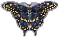 🦋 mill hill 2011 spring bouquet beaded black swallowtail butterfly cross stitch ornament kit mh18-1103 logo