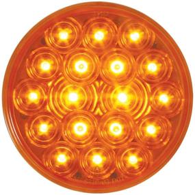 img 4 attached to GG Grand General 76450 4 Inches Fleet Amber/Amber 18 LED Sealed Park/Turn Light