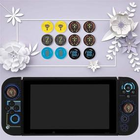 img 3 attached to 🎮 Pickeico 12-Pack Zelda-Inspired Cute Thumb Grips for Nintendo Switch/Switch Lite/Switch OLED - Soft Silicone Analog Stick Covers, Kawaii Accessories for Enhanced Gaming Experience