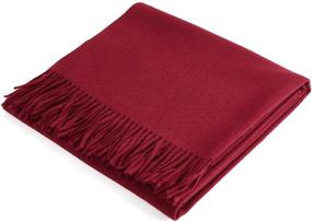 img 1 attached to 🧣 TAMOUKOC Women Oversized Scarf Cashmere Shawl: Luxurious 25"x73" Wrap for All-Season Style