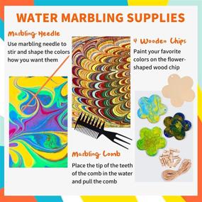 img 1 attached to 🎨 WeeYo Marbling Colors: Enhance Your Painting Skills with Fun Activities!