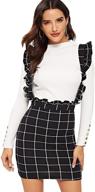 👗 shein women's clothing: suspender pinafore overall logo
