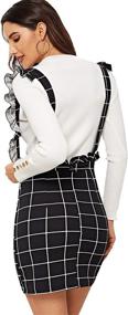 img 3 attached to 👗 SheIn Women's Clothing: Suspender Pinafore Overall