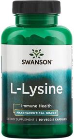 img 4 attached to Swanson Amino Acid Ajipure L-Lysine 500mg - Pharmaceutical Grade, 90 Veg Capsules