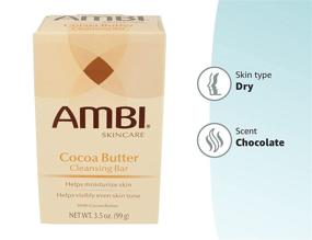 img 1 attached to 🌰 Ambi Skincare Cocoa Butter Cleansing Bar Soap—Restores Natural Moisture Balance, Visibly Evens Skin Tone, Washes Away Impurities—3.5 Ounce