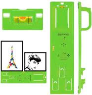 🖼️ easy frame picture hanger wall hanging kit (green) – picture hanging tool with built-in level логотип