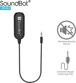 img 4 attached to 🔇 Устраните шум земляного петлевого тока с помощью адаптера SoundBot SB363 3.5 мм: фильтр треска и шума для динамиков, автомобильного аудио, адаптера Bluetooth и домашней аудиосистемы.