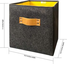 img 1 attached to Functional Modern Collapsible Organizer Heavy Duty Storage & Home Organization