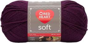 img 4 attached to Gorgeous Grape-Colored Red Heart Soft Yarn: Perfect for Cozy DIY Projects