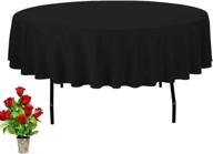 🖤 stunning black round polyester table wedding décor логотип