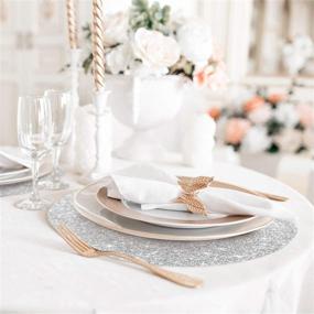 img 1 attached to ✨ Enhance your Dining Experience with Glittering Sparkling Kitchen Chrismats Placemats