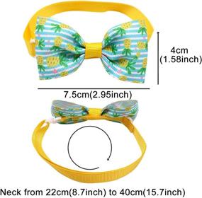 img 3 attached to 🐶 Petunny Dog Bow Ties: 12 Pcs Grooming Bows with Adjustable Collar for Small Medium Large Pets - Ideal for Cats, Dogs, Puppies: Perfect for Christmas Party & Holiday Events