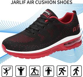 img 1 attached to 👟 Легкие дышащие спортивные кроссовки JARLIF для мужчин - спортивная обувь