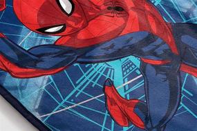 img 3 attached to 🕸️ Marvel Spiderman Swing Flannel Sherpa Blanket 60x80 Inches - Kids Bedding, Fade Resistant Super Soft - Official Marvel Product