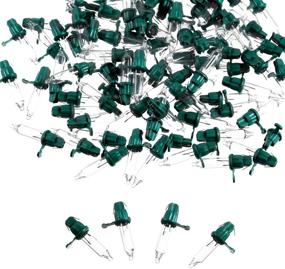 img 2 attached to 🎄 100-Piece Mini Christmas Replacement Light Bulbs: 2.5V, Green & Clear, Decorative Tree Lights, 0.17A, 0.42W