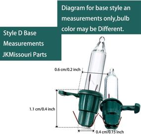 img 3 attached to 🎄 100-Piece Mini Christmas Replacement Light Bulbs: 2.5V, Green & Clear, Decorative Tree Lights, 0.17A, 0.42W