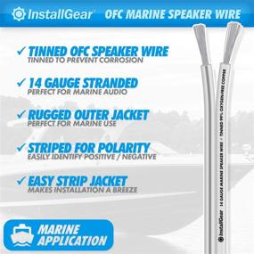 img 3 attached to 🔊 High Performance 14 Gauge Tinned OFC Heavy Duty Boat Marine Speaker Wire, 50ft