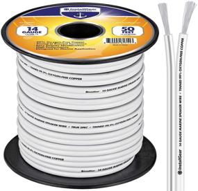 img 4 attached to 🔊 High Performance 14 Gauge Tinned OFC Heavy Duty Boat Marine Speaker Wire, 50ft