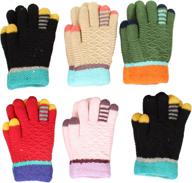 stay cozy all winter long with our toddler-kids fuzzy interior lined gloves - 6 pack logo