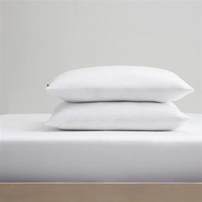 img 2 attached to 💤 SERTA Power Chill King Size Soft Cooling Antimicrobial Stain & Water Resistant Mattress Protector - White