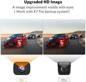 img 1 attached to Повышенная безопасность: Камера заднего вида K7 PRO с HD задней и передней камерой для улучшения осведомленности.