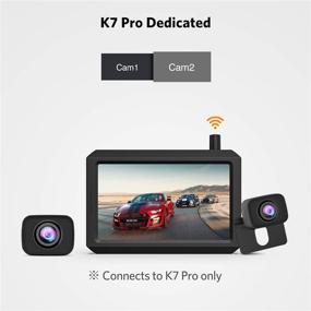 img 3 attached to Повышенная безопасность: Камера заднего вида K7 PRO с HD задней и передней камерой для улучшения осведомленности.