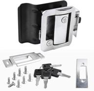 🔒 chrome paddle deadbolt entry door lock for rv travel trailers logo