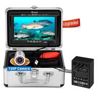 📷 eyoyo 15m underwater fishing camera, ice fishing camera portable video fish finder, upgraded 720p camera with 12 ir lights, 1024x600 ips 7 inch screen, for ice, lake, boat, sea fishing logo