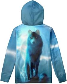 img 3 attached to 👕 Cozy Up This Season with Upetstory Hoodies: Long Sleeve Hooded Sweatshirts for Kids with Pockets in S-XL Sizes