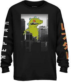 img 4 attached to Nickelodeon Mens Long Sleeve Shirt Men's Clothing