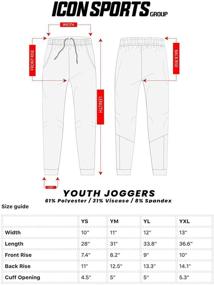 img 1 attached to 🩳 Juventus Joggers Sweatpants for Boys - Icon Sports Pants