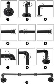 img 3 attached to Industrial Pipe Clothing Rack: Stylish & Sturdy Storage Solution for Retail Display, Closet Organization & Laundry