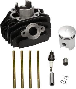 img 3 attached to BLACKHORSE-RACING Cylinder Gasket Piston Ring Kit Set for Yamaha PW80 1983-2006: Replaces OEM Parts