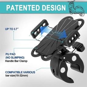 img 1 attached to 🚲 360 Rotation Bike Phone Mount: Secure & Reliable Holder for iPhone 12/11 Pro, Samsung Galaxy - Universal Motorcycle Phone Mount