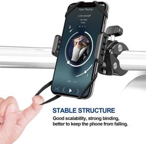 img 2 attached to 🚲 360 Rotation Bike Phone Mount: Secure & Reliable Holder for iPhone 12/11 Pro, Samsung Galaxy - Universal Motorcycle Phone Mount