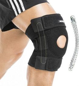 img 4 attached to 🏋️ BERTER Open Patella Knee Brace: Stabilizer Neoprene Support for Men Women - Running, Basketball, Meniscus Tear, Arthritis, ACL - Joint Pain Relief