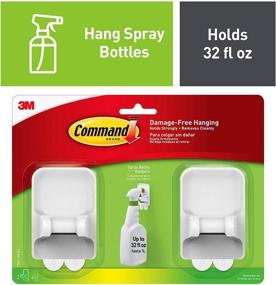 img 3 attached to 🧴 Value Pack of 2 Command Spray Bottle Hangers with 4 Large Strips (17009-HW2ES)