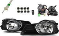 fl7011 clear fog lights bumper lamps kit with switch wiring for rp remarkable power 2007 2008 2009 camry logo