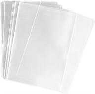 100 clear a2 plus (o) card flat cellophane bags, 4 5/8 x 5 3/4, by uniquepacking logo