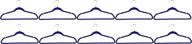 👗 achim home furnishings 10-pack of blue velvet coat hangers логотип