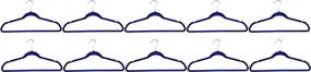 img 1 attached to 👗 Achim Home Furnishings 10-Pack of Blue Velvet Coat Hangers