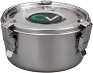 🌿 cvault stainless steel humidity control stash container: preserve herbs, medicine, and spices with humidity pack логотип