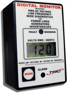 🔌 trc aecm20020-3-012 electra check digital monitor for ac power sources - black with white face (small) logo