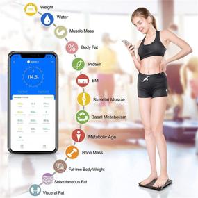 img 1 attached to RENPHO Bluetooth Body Fat Scale - Digital Weight Scale for Bathroom - Smart Body Composition Analyzer with Wireless BMI - Compact Health Monitor - Smartphone APP Compatible - 396 lbs Capacity