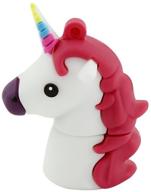 🦄 16гб usb-флешка 2.0 - милый необычный дизайн формы единорога - флеш-накопитель в виде лошадки - накопитель данных пендрайв - мультяшный драйв для передачи информации - подарок логотип